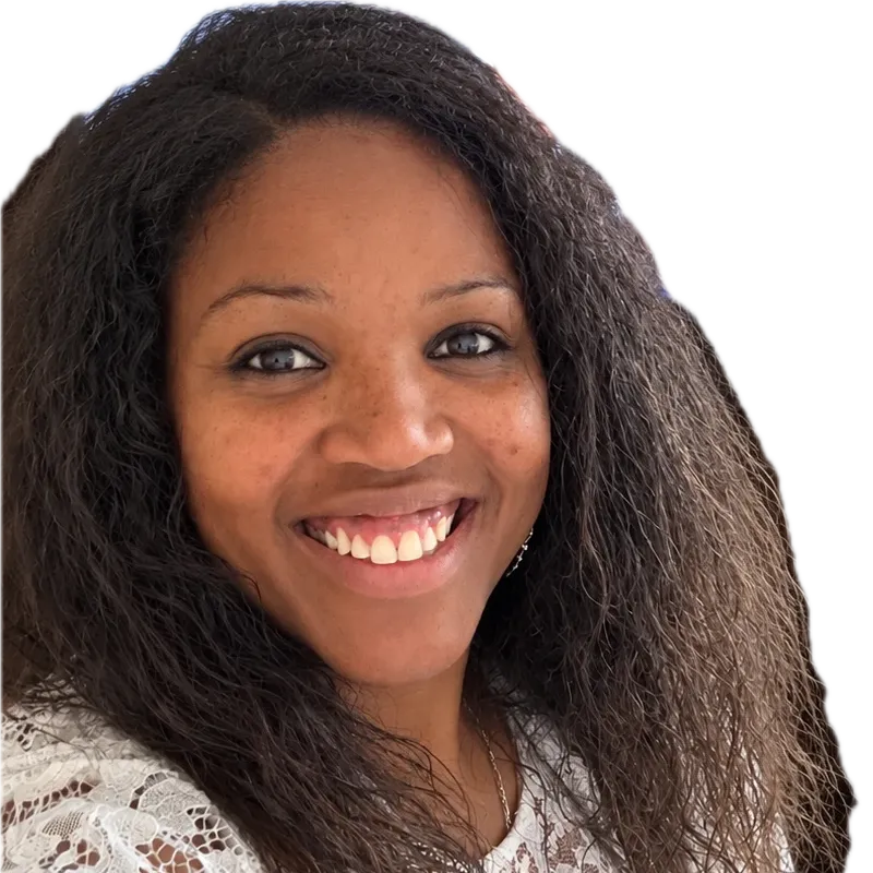Sarah Lamy Wehren, souriante.